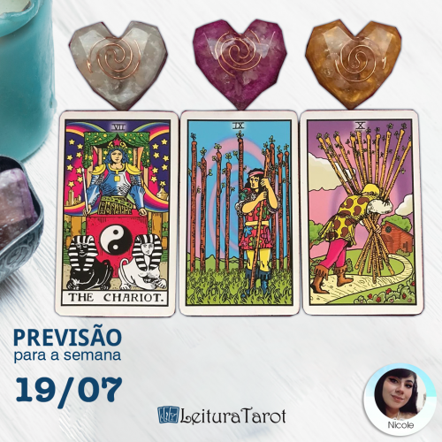 Previsão semanal do Tarot de 19 a 25 de Julho/2020